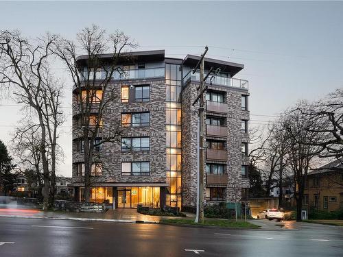 502-1201 Fort St, Victoria, BC - Outdoor With Balcony With Facade