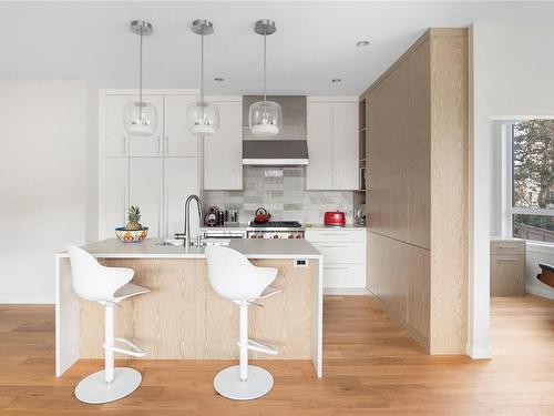 205-1201 Fort St, Victoria, BC - Indoor Photo Showing Kitchen With Upgraded Kitchen