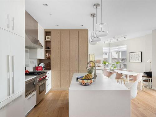 205-1201 Fort St, Victoria, BC - Indoor Photo Showing Kitchen With Upgraded Kitchen