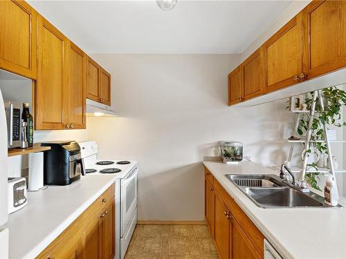 302-1900 Bowen Rd, Nanaimo, BC - Indoor Photo Showing Kitchen With Double Sink