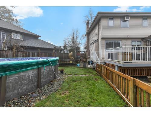 8484 215B Street, Langley, BC - Outdoor With Above Ground Pool With Deck Patio Veranda