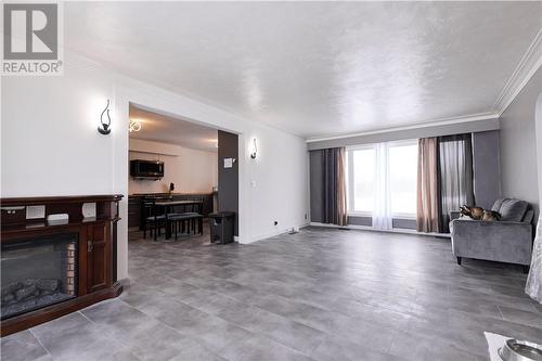 1292 Old Hwy 69 North, Val Caron, ON - Indoor Photo Showing Living Room With Fireplace