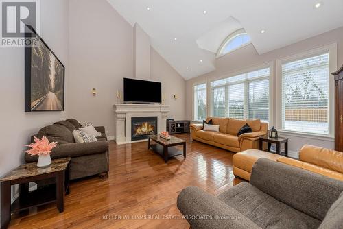 22 Joymar Drive, Mississauga, ON - Indoor Photo Showing Living Room With Fireplace