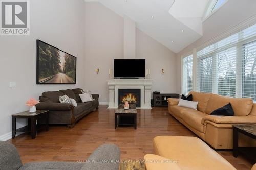 22 Joymar Drive, Mississauga, ON - Indoor Photo Showing Living Room With Fireplace