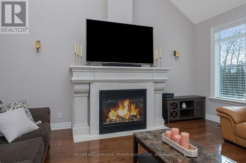 22 Joymar Drive, Mississauga, ON - Indoor Photo Showing Living Room With Fireplace