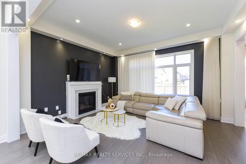 115 Threshing Mill Boulevard, Oakville, ON - Indoor Photo Showing Living Room With Fireplace