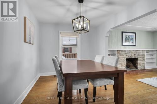 103 Selkirk Street, London, ON - Indoor Photo Showing Dining Room With Fireplace