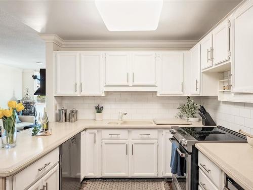 201-640 Montreal St, Victoria, BC - Indoor Photo Showing Kitchen With Double Sink