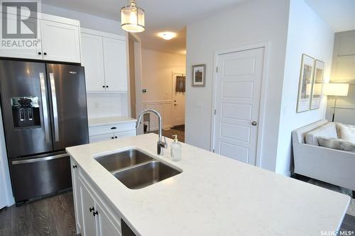 357 Germain Manor, Saskatoon, SK - Indoor Photo Showing Kitchen With Double Sink