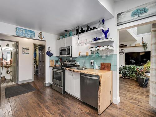 1A 20837 Louie Crescent, Langley, BC - Indoor Photo Showing Kitchen With Double Sink