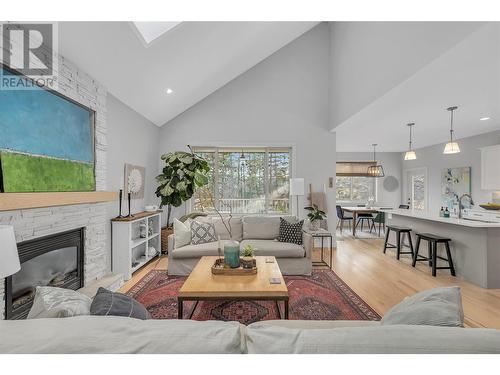 1101 Long Ridge Drive Lot# Lot 64, Kelowna, BC - Indoor Photo Showing Living Room With Fireplace