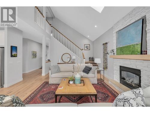 1101 Long Ridge Drive Lot# Lot 64, Kelowna, BC - Indoor Photo Showing Living Room With Fireplace