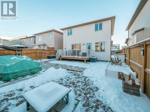 Rear yard - 39 Moonlight Boulevard W, Lethbridge, AB - Outdoor With Deck Patio Veranda With Backyard With Exterior