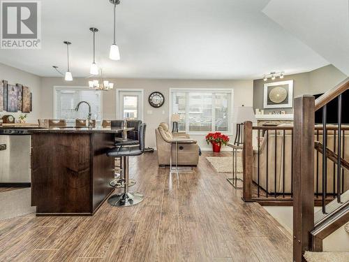 Kitchen/Dining view - 39 Moonlight Boulevard W, Lethbridge, AB - Indoor Photo Showing Kitchen With Upgraded Kitchen