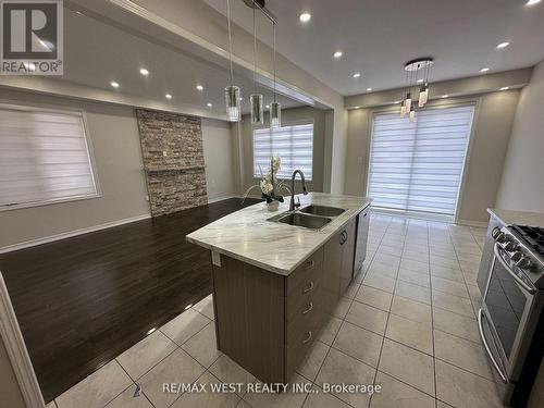 Upper - 151 Robert Parkinson Drive, Brampton, ON - Indoor Photo Showing Kitchen With Double Sink