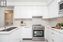 406 5399 Joyce Street, Vancouver, BC  - Indoor Photo Showing Kitchen With Stainless Steel Kitchen With Double Sink With Upgraded Kitchen 