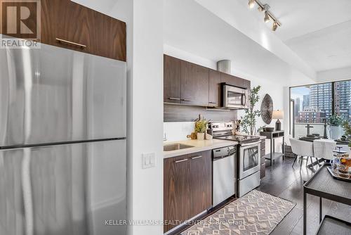 709 - 70 Distillery Lane, Toronto, ON - Indoor Photo Showing Kitchen With Stainless Steel Kitchen With Upgraded Kitchen