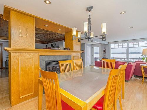 Salle Ã  manger - 2519 Ch. Tousignant, Weedon, QC - Indoor Photo Showing Dining Room With Fireplace