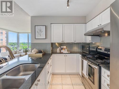 1107 - 1103 Leslie Street, Toronto, ON - Indoor Photo Showing Kitchen With Double Sink