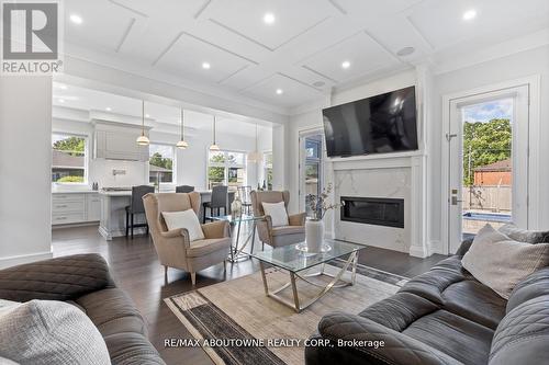 265 Woodale Avenue, Oakville, ON - Indoor Photo Showing Living Room With Fireplace