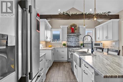 28 Road 9 West, Kingsville, ON - Indoor Photo Showing Kitchen With Double Sink With Upgraded Kitchen