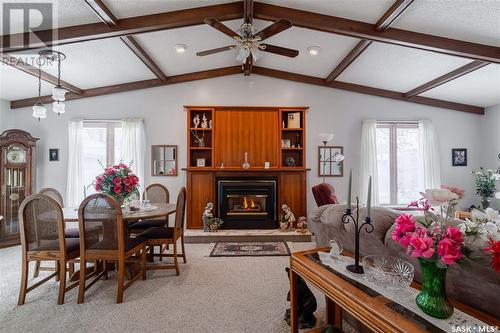 517 20Th Avenue E, Regina, SK - Indoor Photo Showing Dining Room With Fireplace