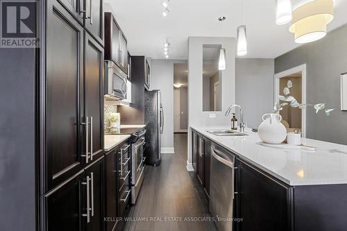 601 - 112 Benton Street, Kitchener, ON - Indoor Photo Showing Kitchen With Double Sink With Upgraded Kitchen