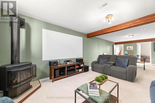 27 Loraine Avenue, Quinte West, ON - Indoor Photo Showing Living Room With Fireplace