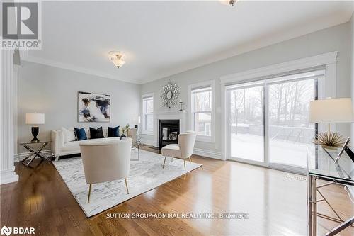 88 Edwards Drive, Barrie, ON - Indoor Photo Showing Living Room With Fireplace