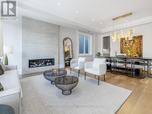 127 Joicey Boulevard, Toronto, ON - Indoor Photo Showing Living Room With Fireplace