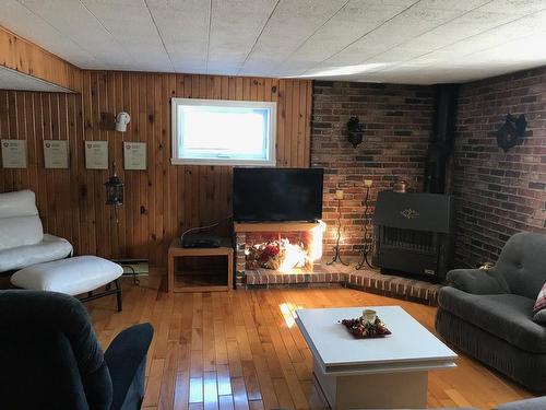 Family room - 50 Rue Gaudreau, Montmagny, QC - Indoor Photo Showing Living Room With Fireplace