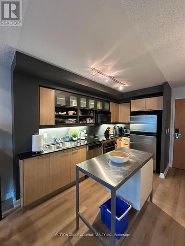 723 - 36 Blue Jays Way, Toronto, ON - Indoor Photo Showing Kitchen With Double Sink