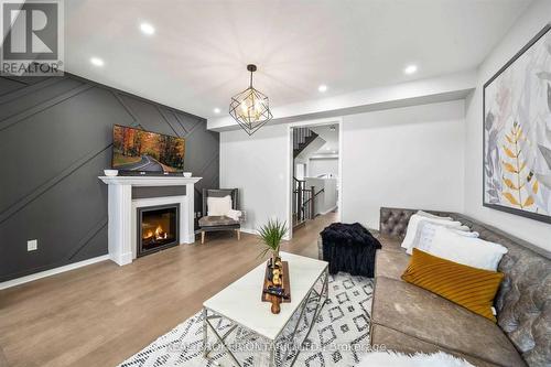 114 Preston Meadow Avenue, Mississauga, ON - Indoor Photo Showing Living Room With Fireplace