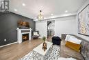 114 Preston Meadow Avenue, Mississauga, ON  - Indoor Photo Showing Living Room With Fireplace 