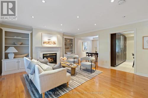 126 Brant Street, Oakville, ON - Indoor Photo Showing Living Room With Fireplace