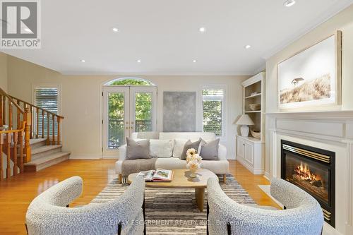 126 Brant Street, Oakville, ON - Indoor Photo Showing Living Room With Fireplace