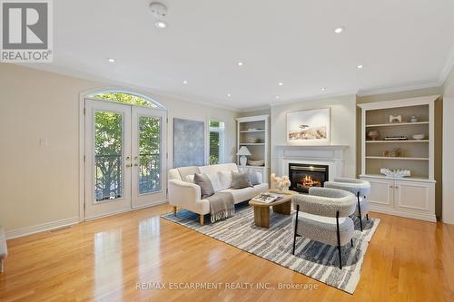 126 Brant Street, Oakville, ON - Indoor Photo Showing Living Room With Fireplace