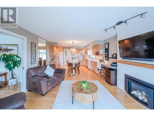 171 Westview Drive, Penticton, BC - Indoor Photo Showing Living Room With Fireplace