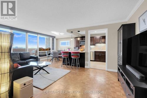 1604 - 2625 Regina Street, Ottawa, ON - Indoor Photo Showing Living Room With Fireplace