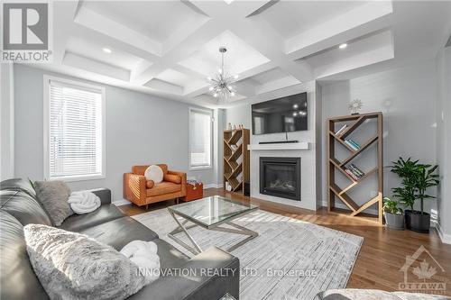 1007 Offley Road, Ottawa, ON - Indoor Photo Showing Living Room With Fireplace