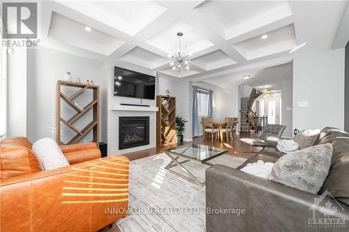 1007 Offley Road, Ottawa, ON - Indoor Photo Showing Living Room With Fireplace