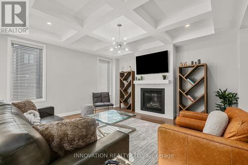 1007 Offley Road, Ottawa, ON - Indoor Photo Showing Living Room With Fireplace