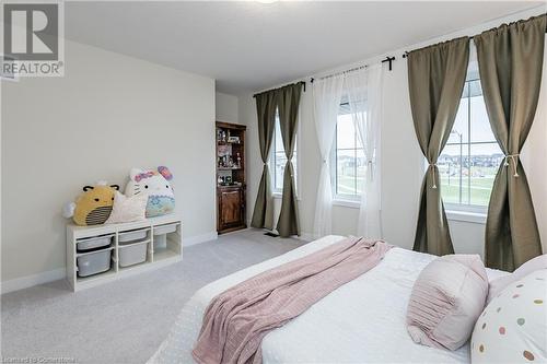 Bedroom with light colored carpet - 116 Whithorn Crescent, Caledonia, ON - Indoor Photo Showing Bedroom