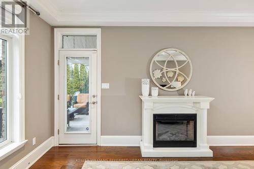 2310 Prestonvale Road, Clarington, ON - Indoor Photo Showing Living Room With Fireplace