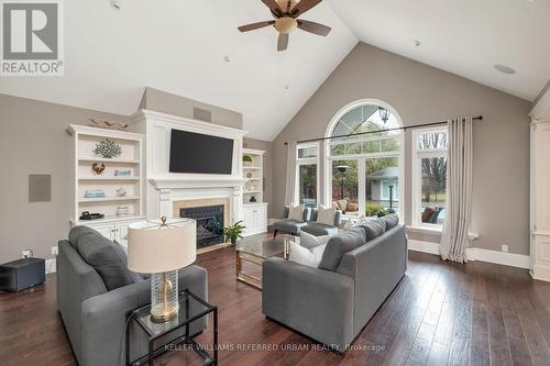 2310 Prestonvale Road, Clarington, ON - Indoor Photo Showing Living Room With Fireplace