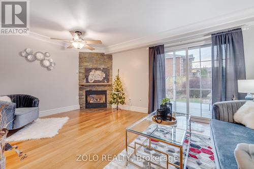 371 Burnett Avenue, Cambridge, ON - Indoor Photo Showing Living Room With Fireplace