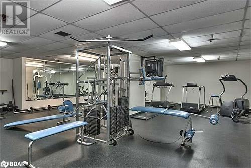 View of gym - 2263 Marine Drive Unit# 607, Oakville, ON 