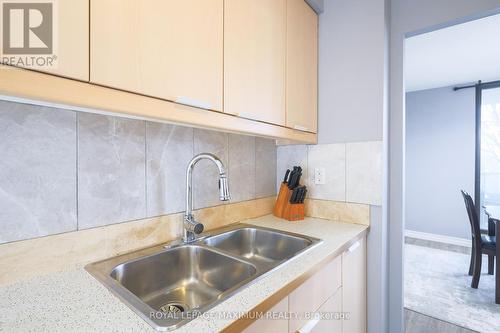 501 - 135 Marlee Avenue, Toronto, ON - Indoor Photo Showing Kitchen With Double Sink