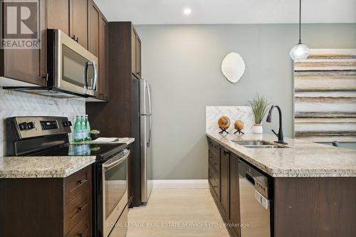 313 - 118 King Street E, Hamilton, ON - Indoor Photo Showing Kitchen With Stainless Steel Kitchen With Double Sink With Upgraded Kitchen