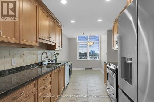 1201 - 3580 Rivergate Way, Ottawa, ON - Indoor Photo Showing Kitchen With Double Sink